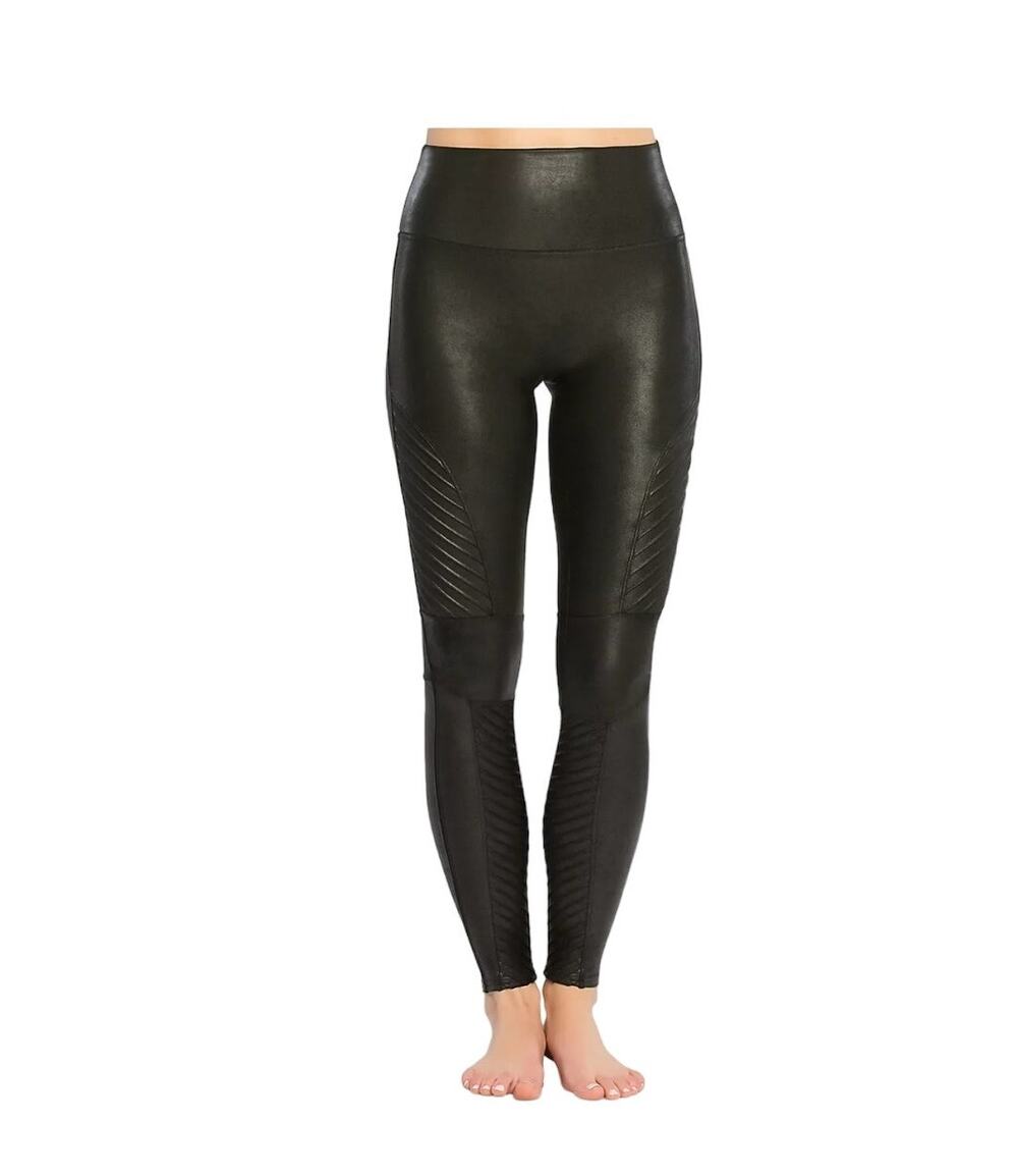 SPANX Faux Leather Moto Leggings